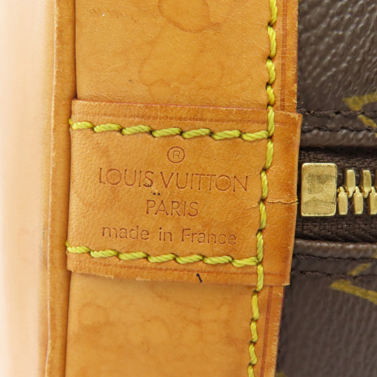 LOUIS VUITTON Handbag M51130 Monogram canvas Brown Alma Women Used Authentic