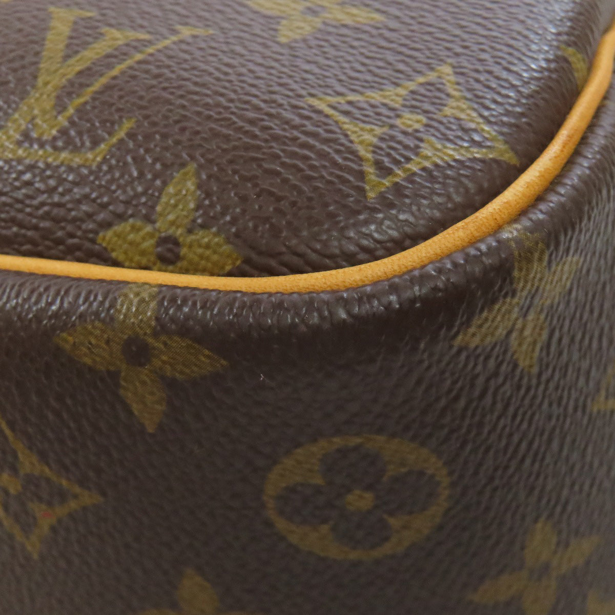 LOUIS VUITTON Handbag M47270 Monogram canvas Brown Deauville Women Used Authentic
