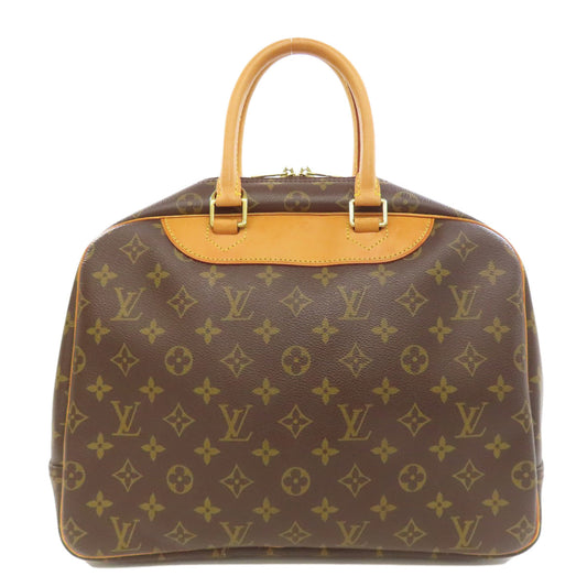 LOUIS VUITTON Handbag M47270 Monogram canvas Brown Deauville Women Used Authentic