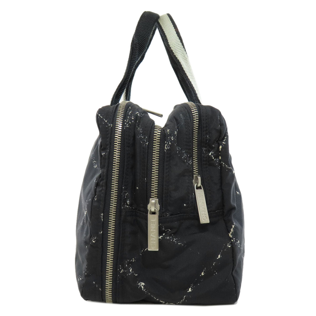 CHANEL Handbag Nylon black Travel line Women Used Authentic