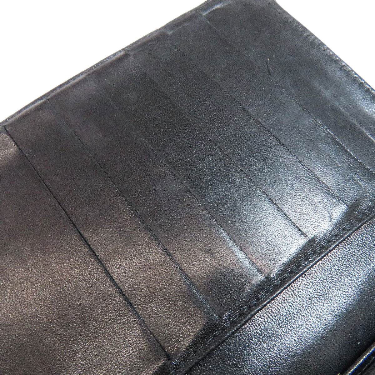 CHANEL Long Wallet Purse Grained Calfskin Skin black COCO Mark Gamaguchi Wallet Women Used Authentic
