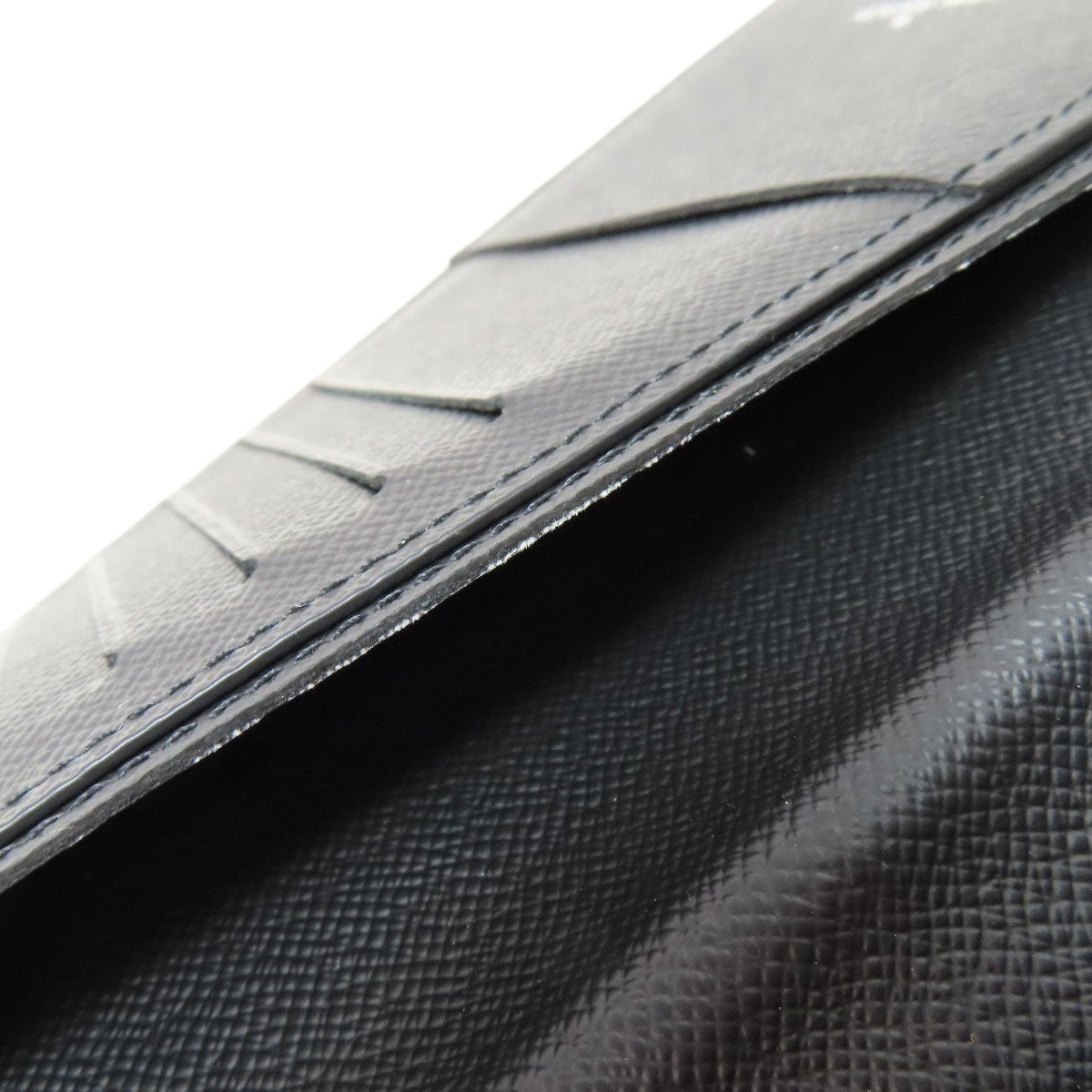 LOUIS VUITTON Long Wallet Purse N62665 Damier canvas gray Portefeuille Blaza mens Used Authentic