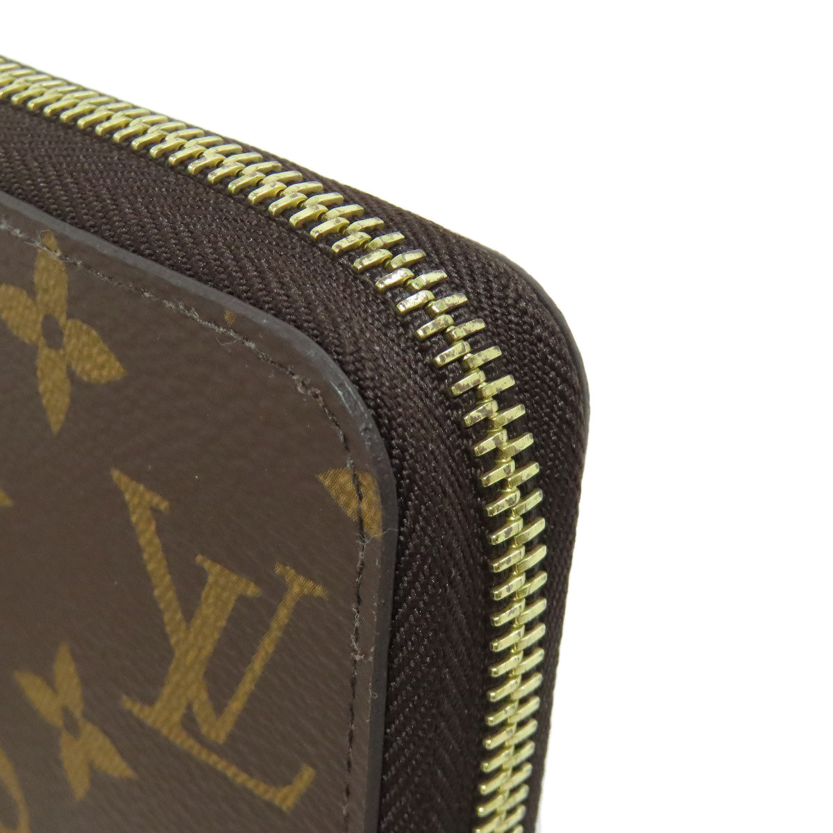 LOUIS VUITTON Long Wallet Purse M41894 Monogram canvas Brown Zippy wallet Women Used Authentic