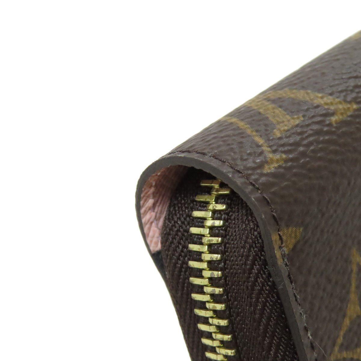 LOUIS VUITTON Long Wallet Purse M41894 Monogram canvas Brown Zippy wallet Women Used Authentic