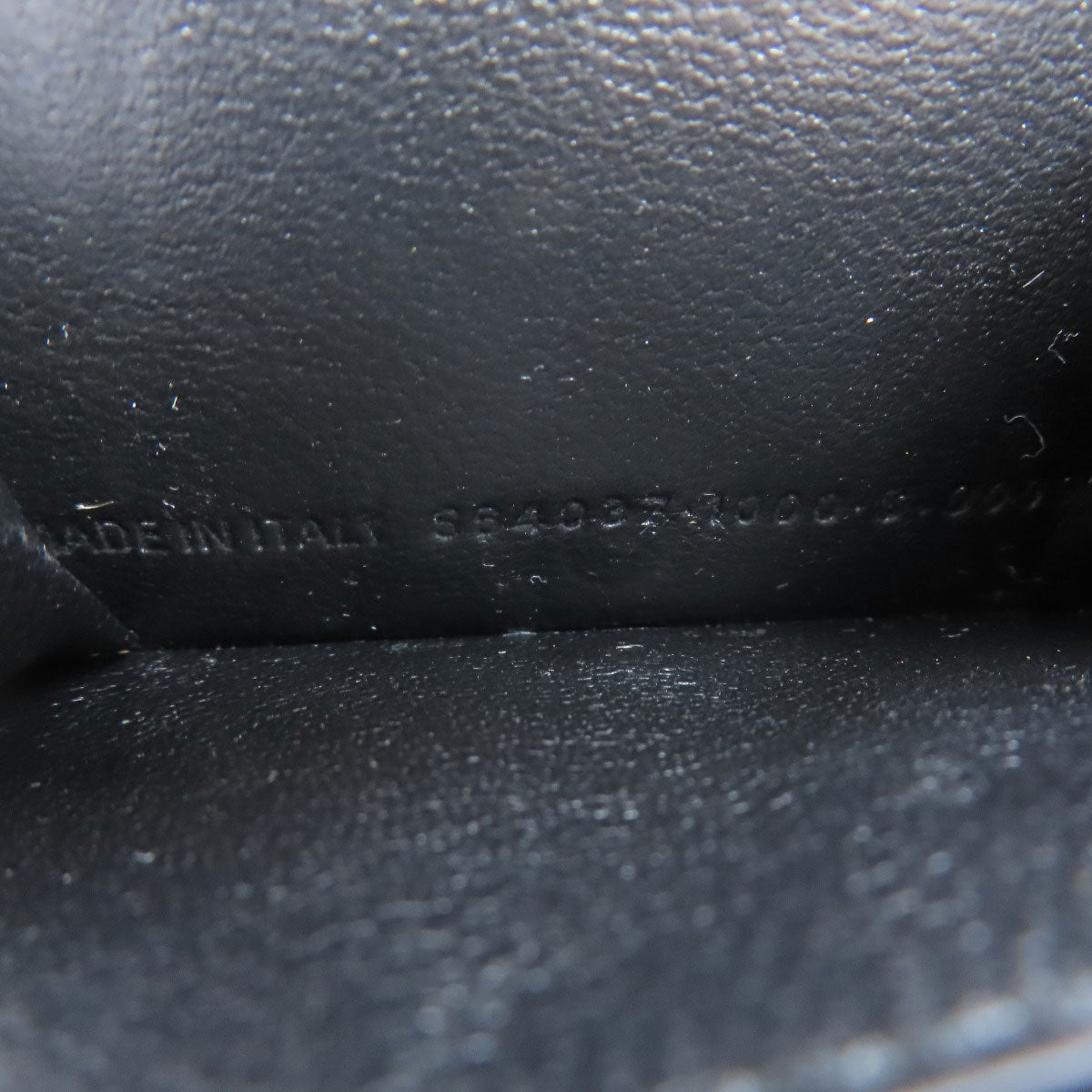 BALENCIAGA Bifold Wallet 664037 leather black Tri-fold Wallet Mini Wallet mens Used Authentic