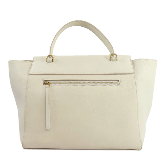 CELINE Handbag Calfskin white Belt bag 2WAY Women Used Authentic