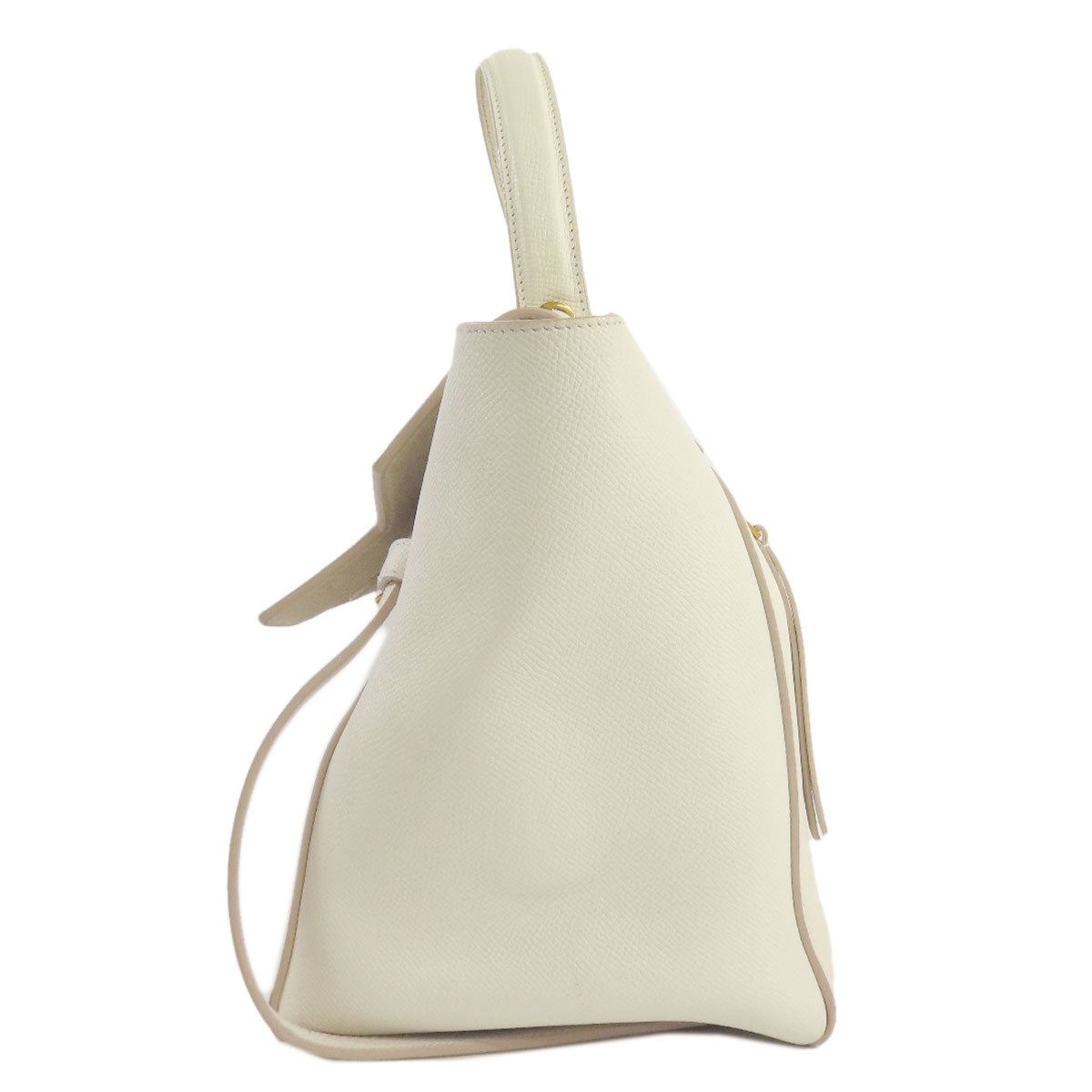 CELINE Handbag Calfskin white Belt bag 2WAY Women Used Authentic