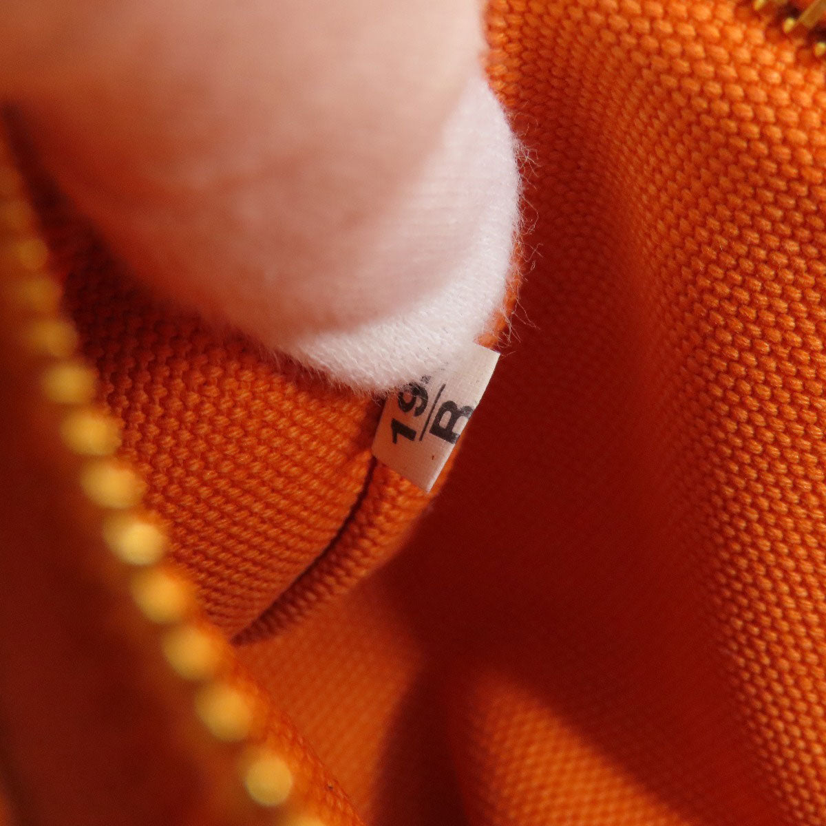 PRADA Handbag canvas Orange Canapa Women Used Authentic