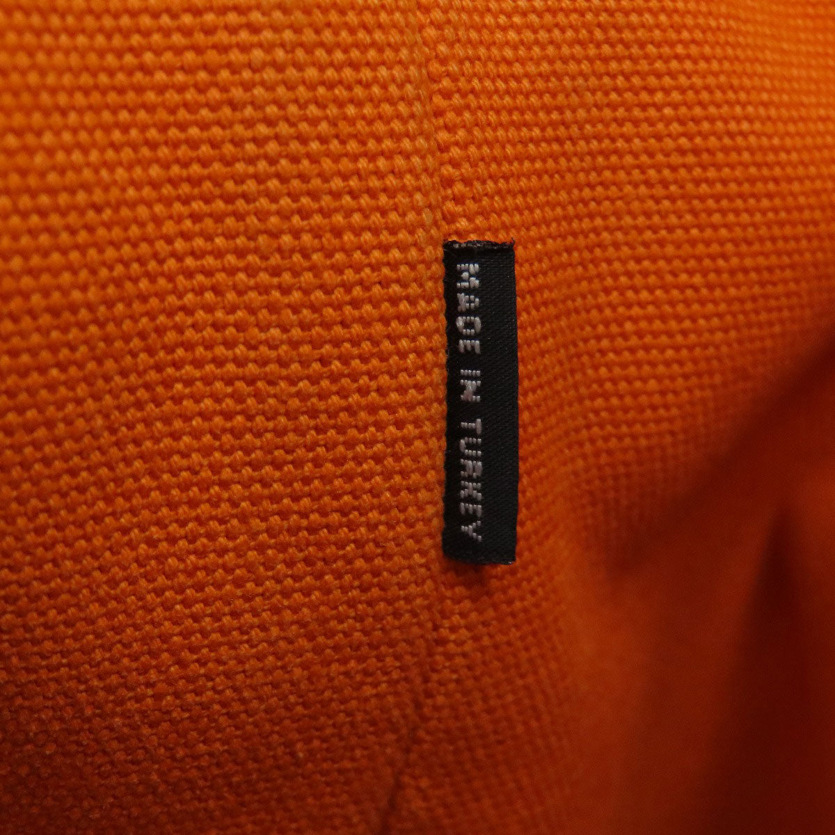 PRADA Handbag canvas Orange Canapa Women Used Authentic
