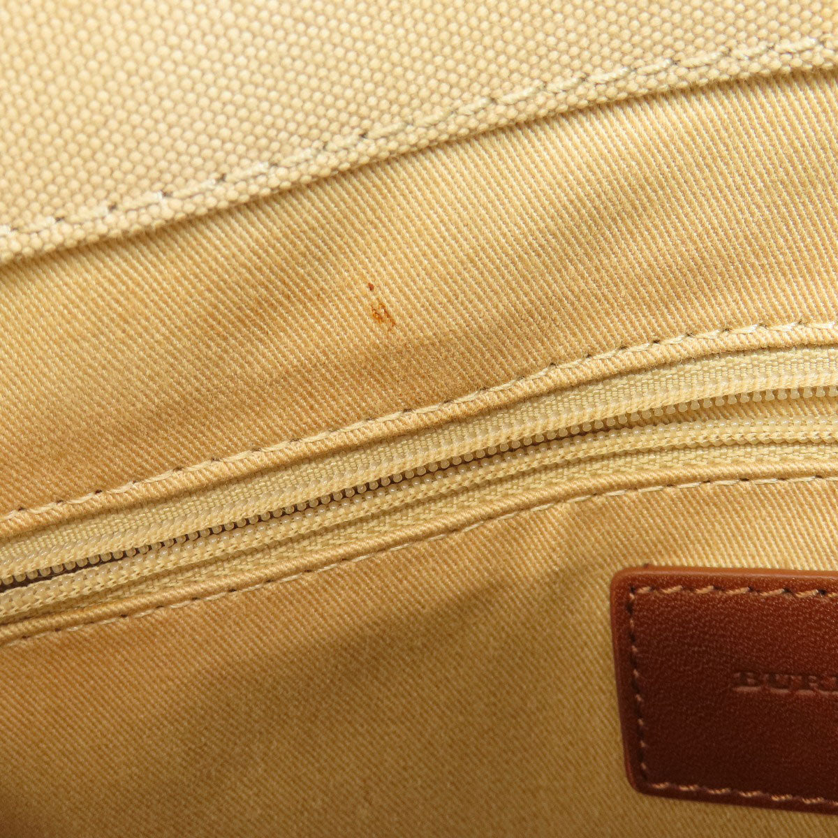 BURBERRY Tote Bag canvas Brown logo Women Used Authentic