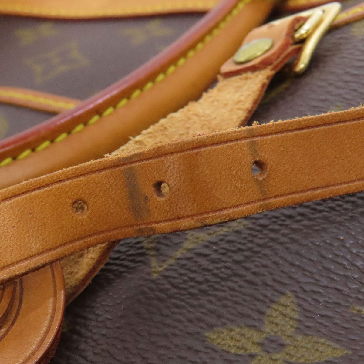 LOUIS VUITTON Handbag M47270 Monogram canvas Brown Deauville Women Used Authentic