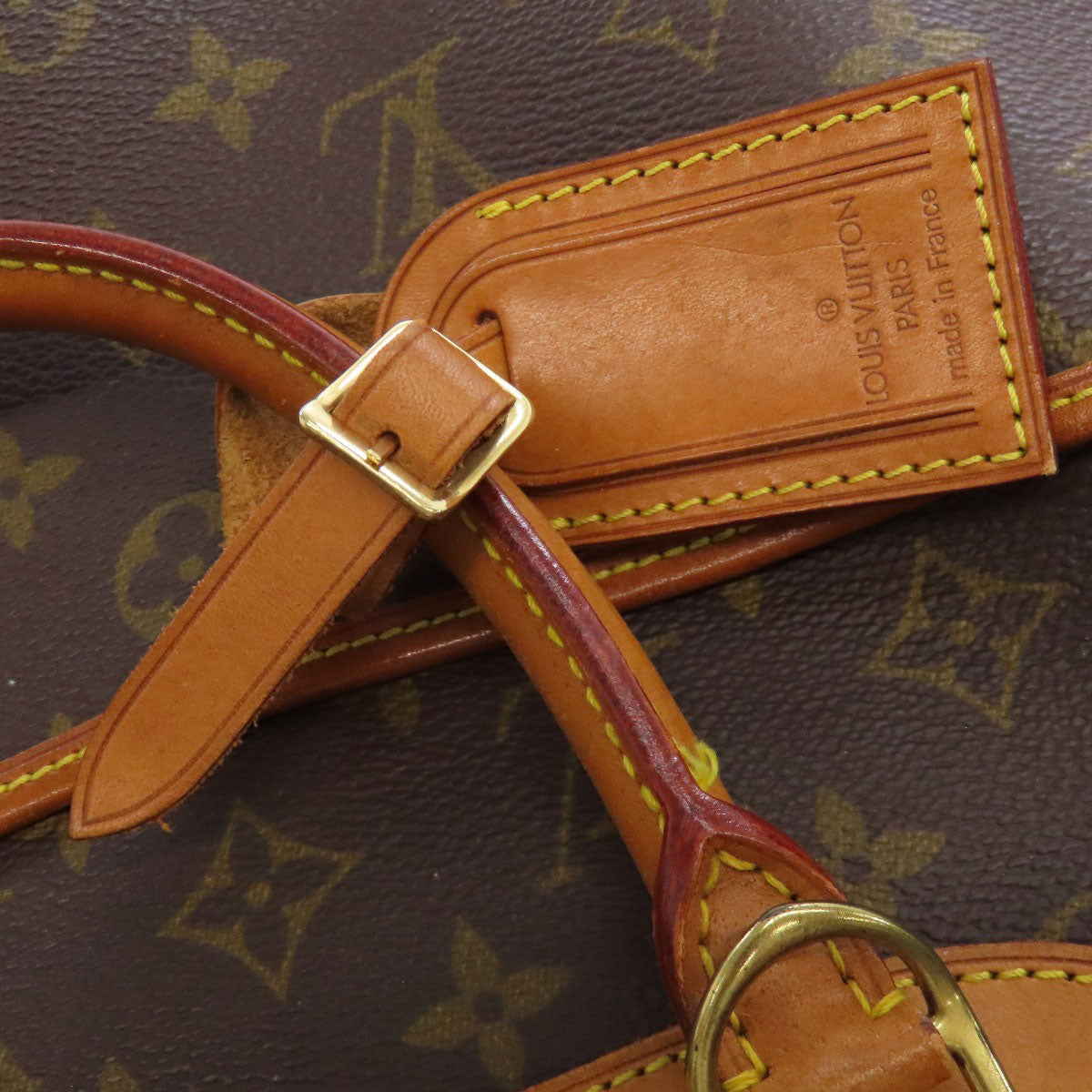 LOUIS VUITTON Handbag M47270 Monogram canvas Brown Deauville Women Used Authentic