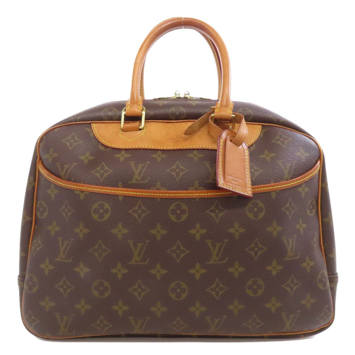 LOUIS VUITTON Handbag M47270 Monogram canvas Brown Deauville Women Used Authentic