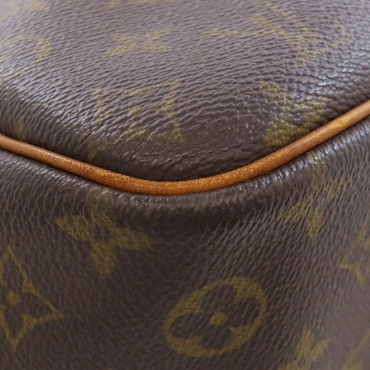 LOUIS VUITTON Handbag M47270 Monogram canvas Brown Deauville Women Used Authentic