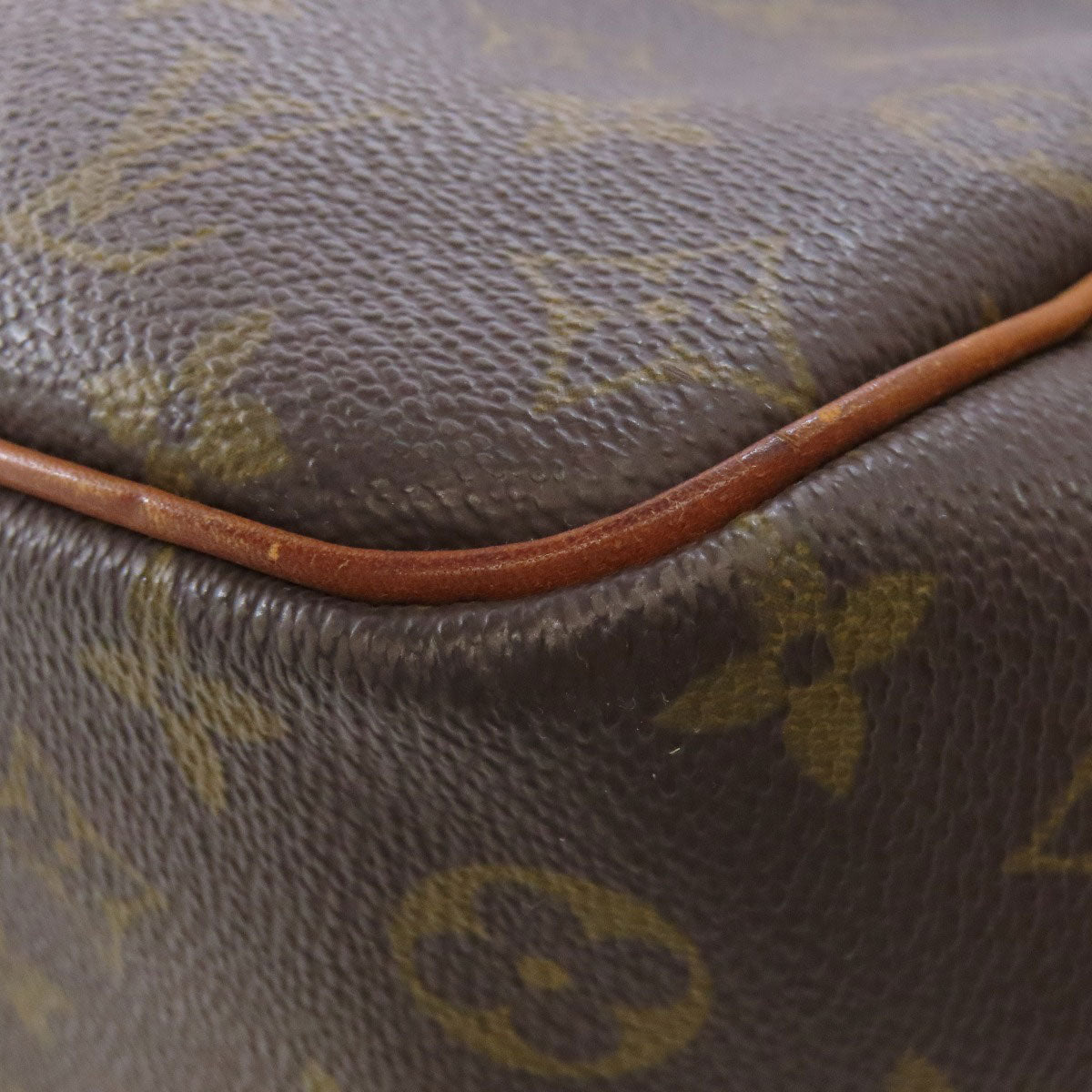 LOUIS VUITTON Handbag M47270 Monogram canvas Brown Deauville Women Used Authentic