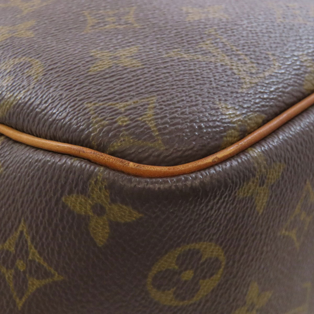 LOUIS VUITTON Handbag M47270 Monogram canvas Brown Deauville Women Used Authentic
