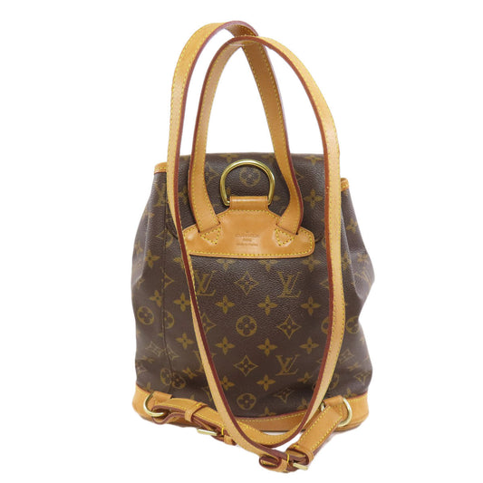 LOUIS VUITTON Backpack M51136 Monogram canvas Brown MontsourisMedium Women Used Authentic