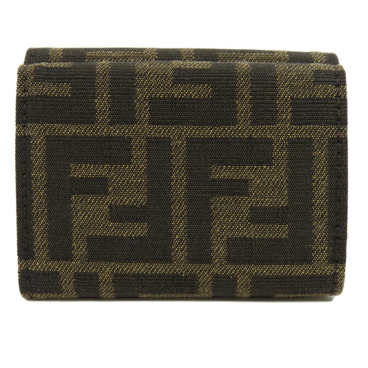FENDI Bifold Wallet canvas Brown Zucca Pattern