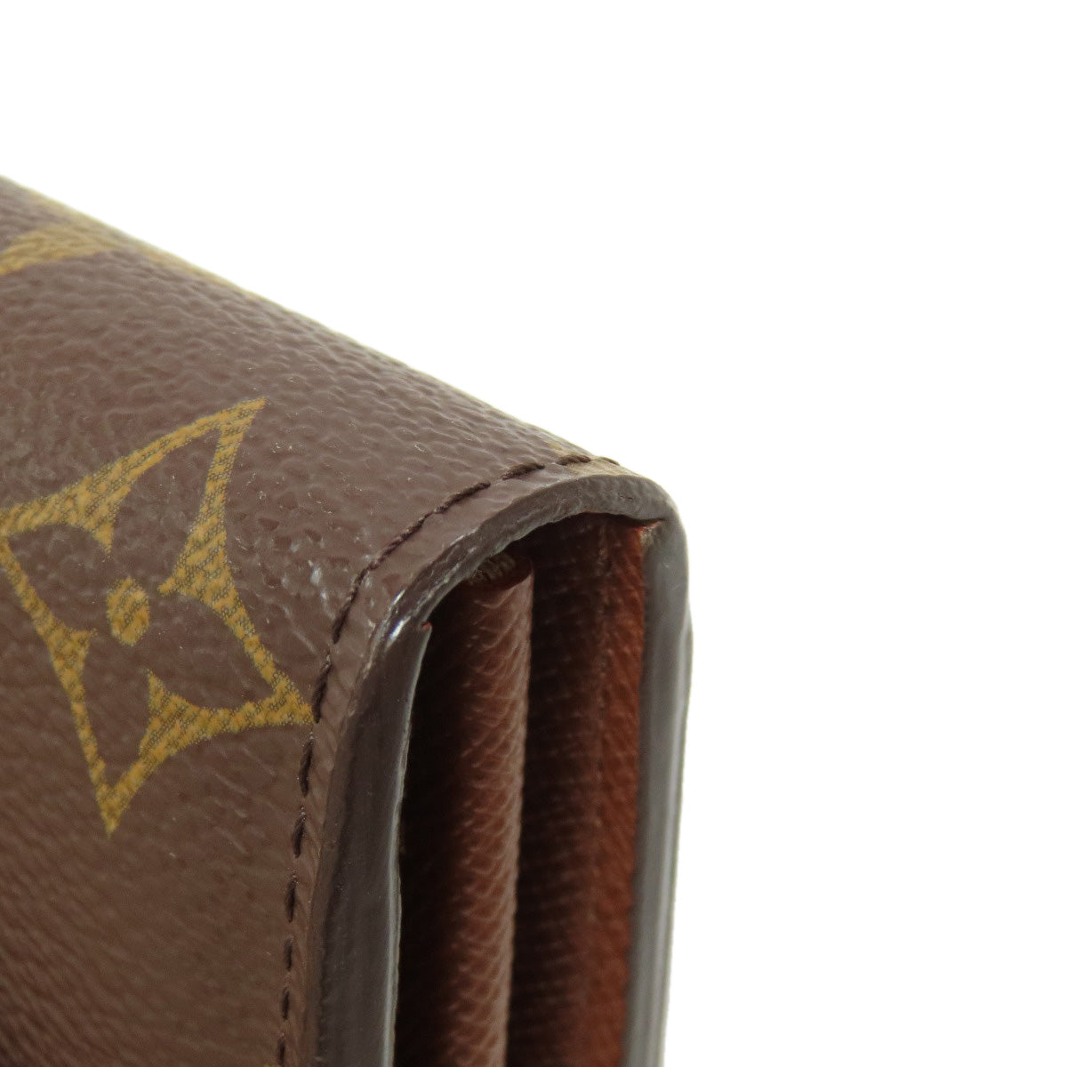 LOUIS VUITTON Long Wallet Purse M60531 Monogram canvas Brown Portefeuille Sarah Women Used Authentic
