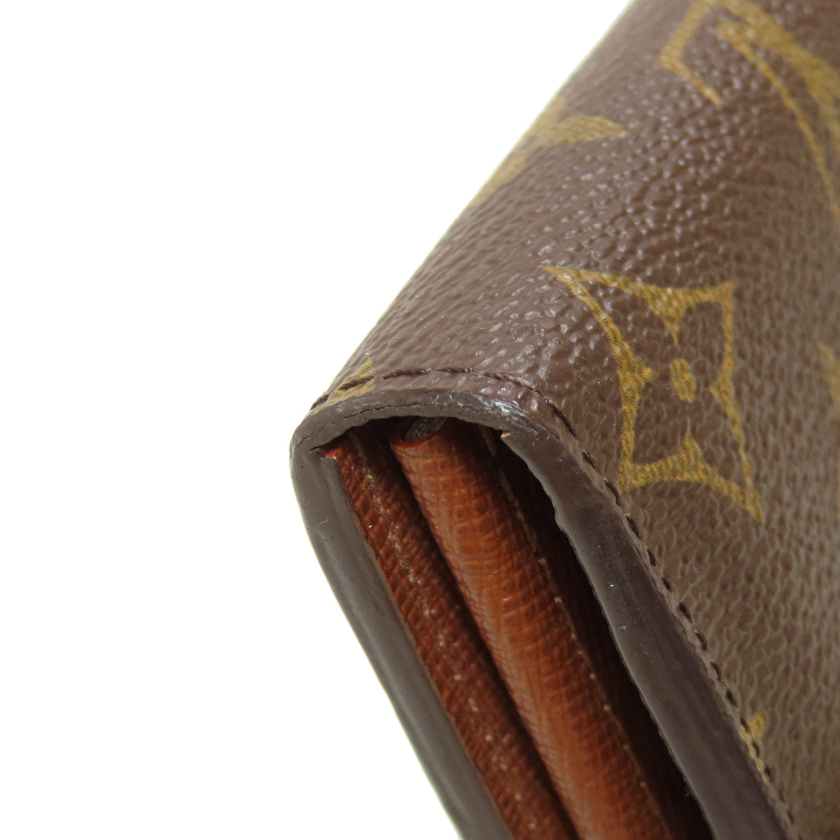 LOUIS VUITTON Long Wallet Purse M60531 Monogram canvas Brown Portefeuille Sarah Women Used Authentic