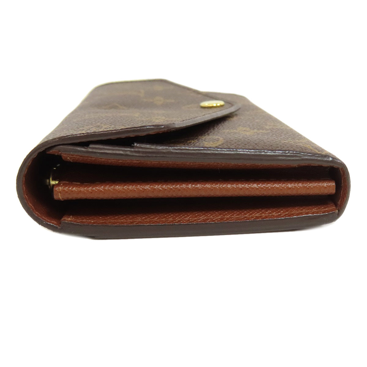 LOUIS VUITTON Long Wallet Purse M60531 Monogram canvas Brown Portefeuille Sarah Women Used Authentic