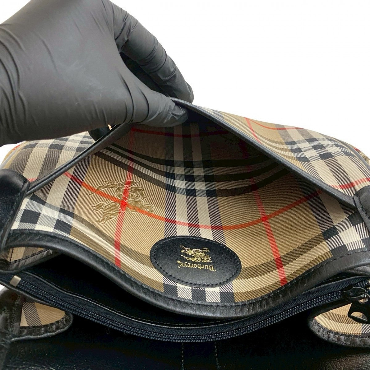 BURBERRY Shoulder Bag canvas beige