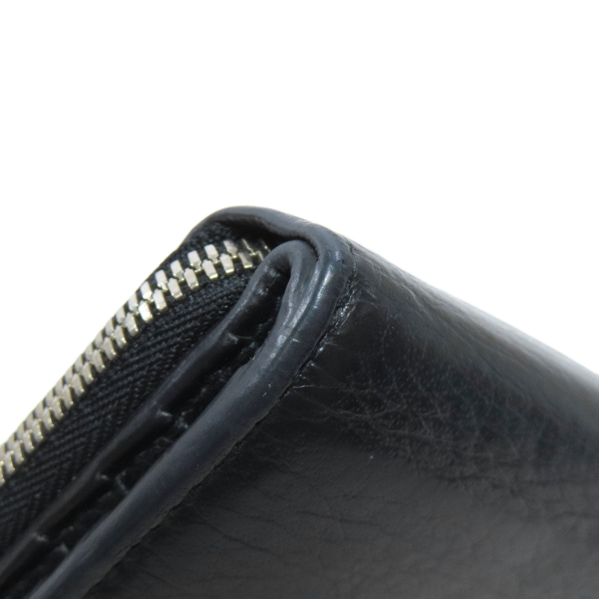 BALENCIAGA Bifold Wallet 551933 leather black Every day Women(Unisex) Used Authentic