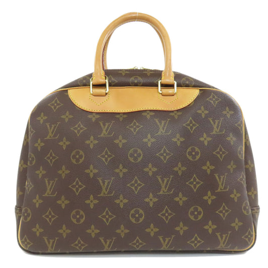 LOUIS VUITTON Handbag M47270 Monogram canvas Brown Deauville Women Used Authentic