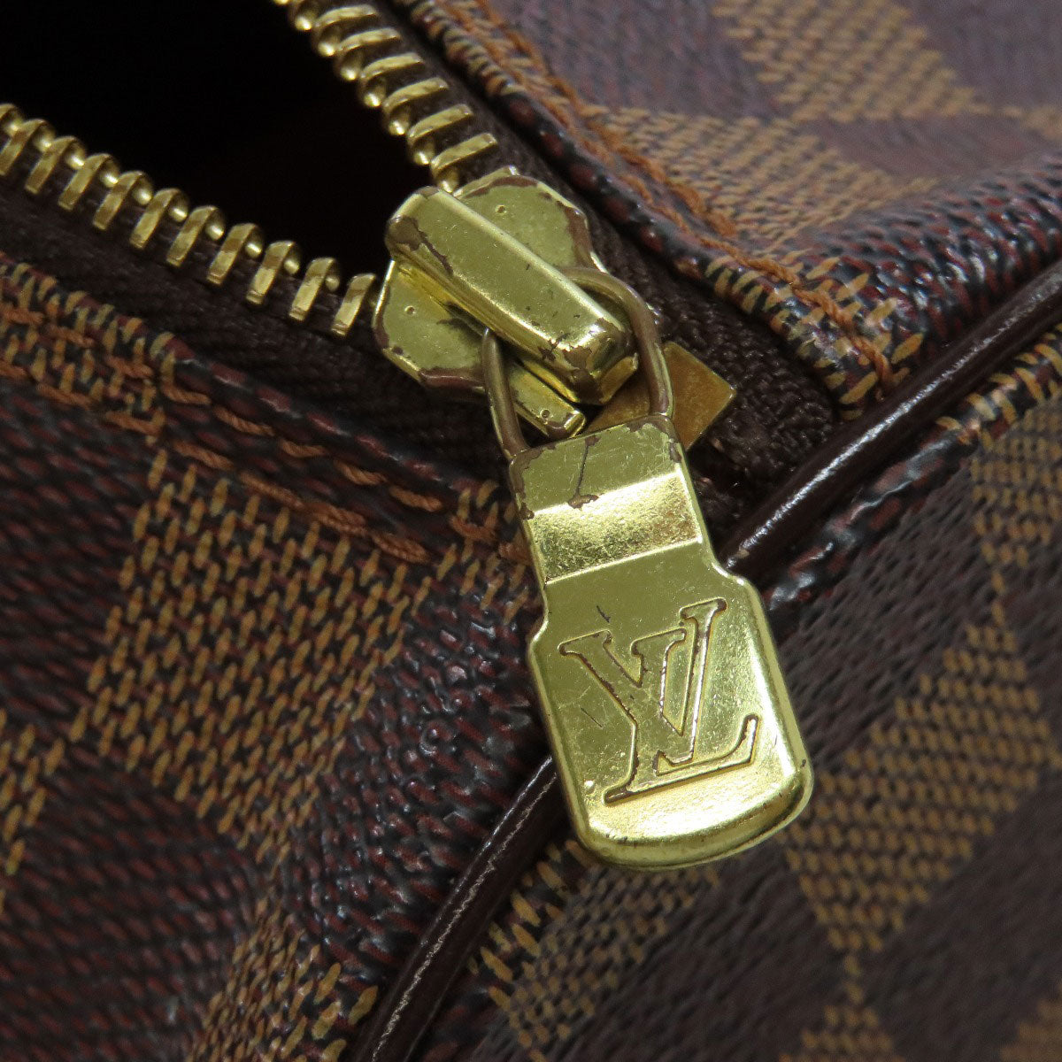 LOUIS VUITTON Handbag N51303 Damier canvas Brown Papillon 30 Women Used Authentic
