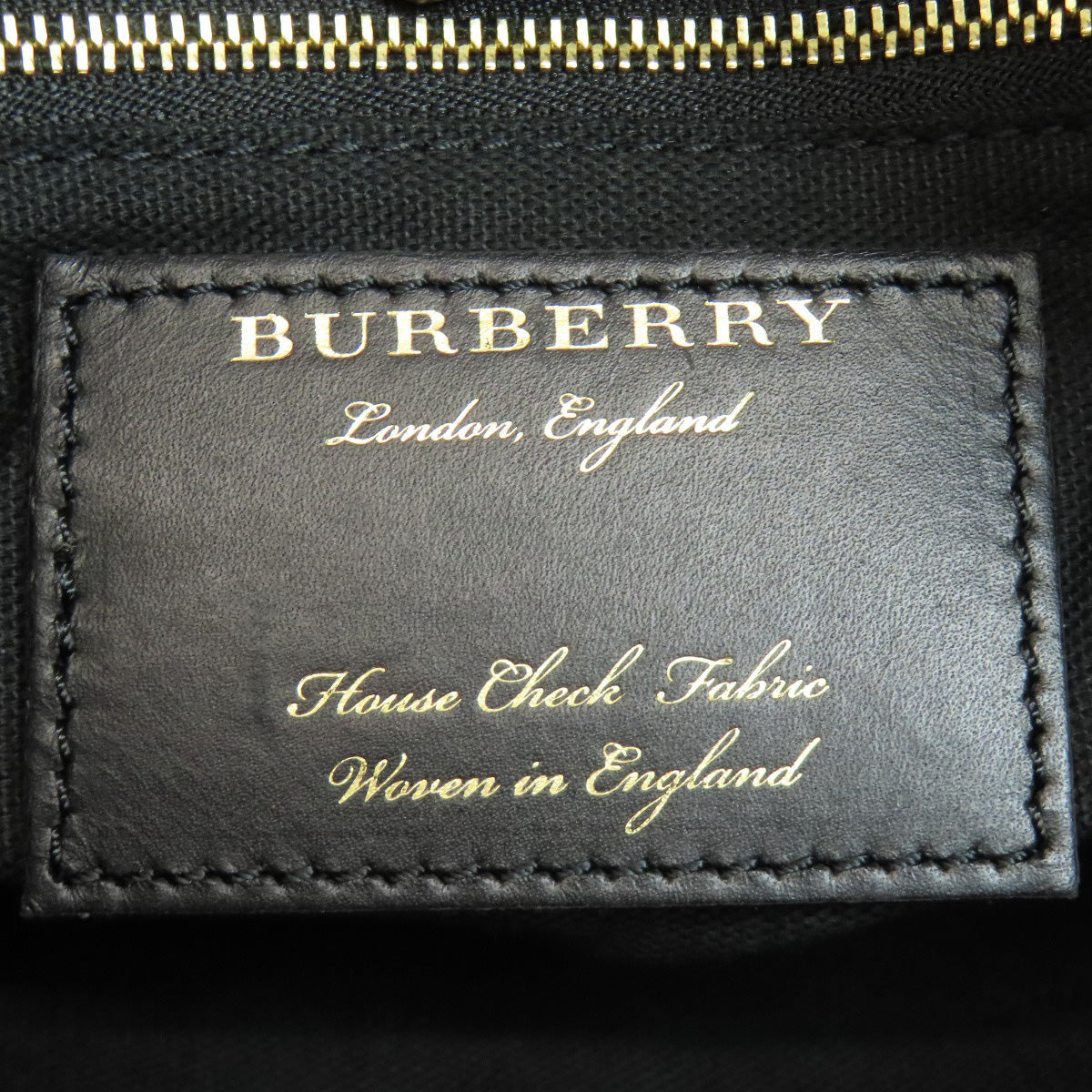 BURBERRY Shoulder Bag leather Red logo Women Used Authentic