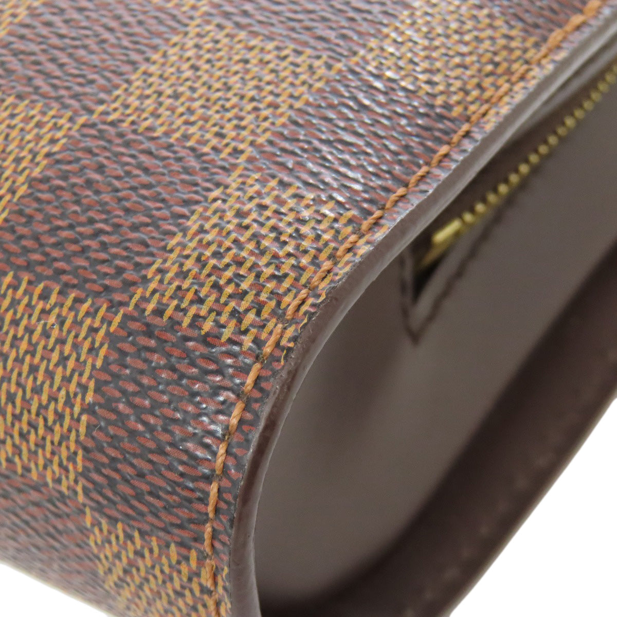 LOUIS VUITTON business bag N51993 Damier canvas Brown Saint Louis Women Used Authentic