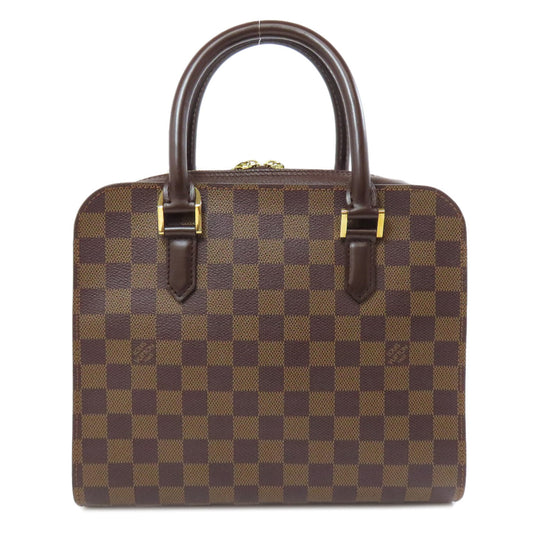 LOUIS VUITTON Handbag N51155 Damier canvas Brown Triana Women Used Authentic