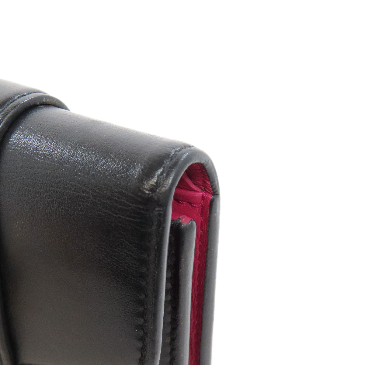 LOUIS VUITTON Bifold Wallet M69176 leather black Portefeuille LV Pont Neuf Women Used Authentic