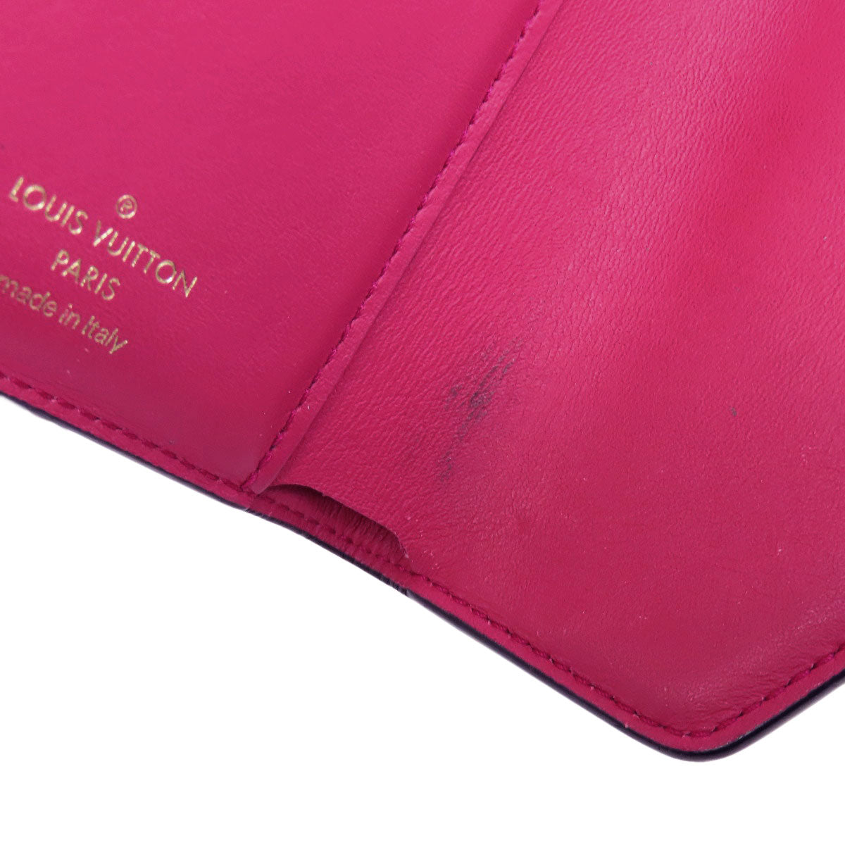 LOUIS VUITTON Bifold Wallet M69176 leather black Portefeuille LV Pont Neuf Women Used Authentic