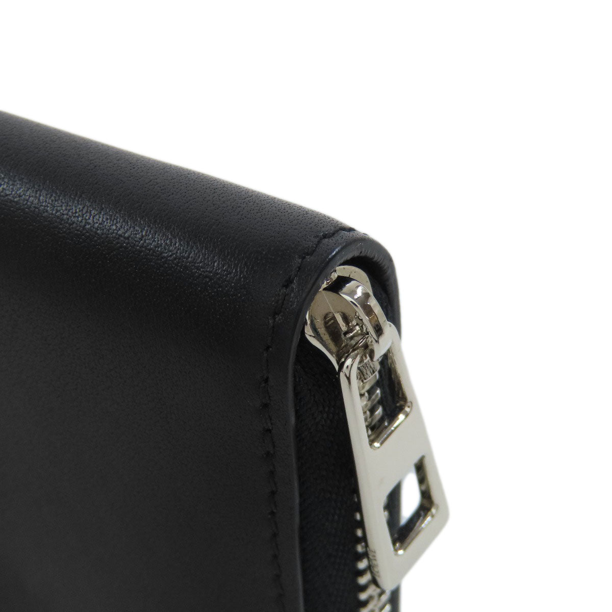 LOEWE Coin case leather black anagram Women(Unisex) Used Authentic