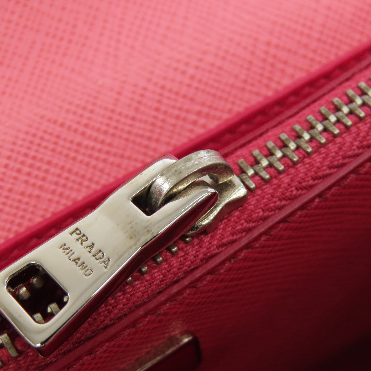 PRADA Shoulder Bag BT1020 Safiano pink logo