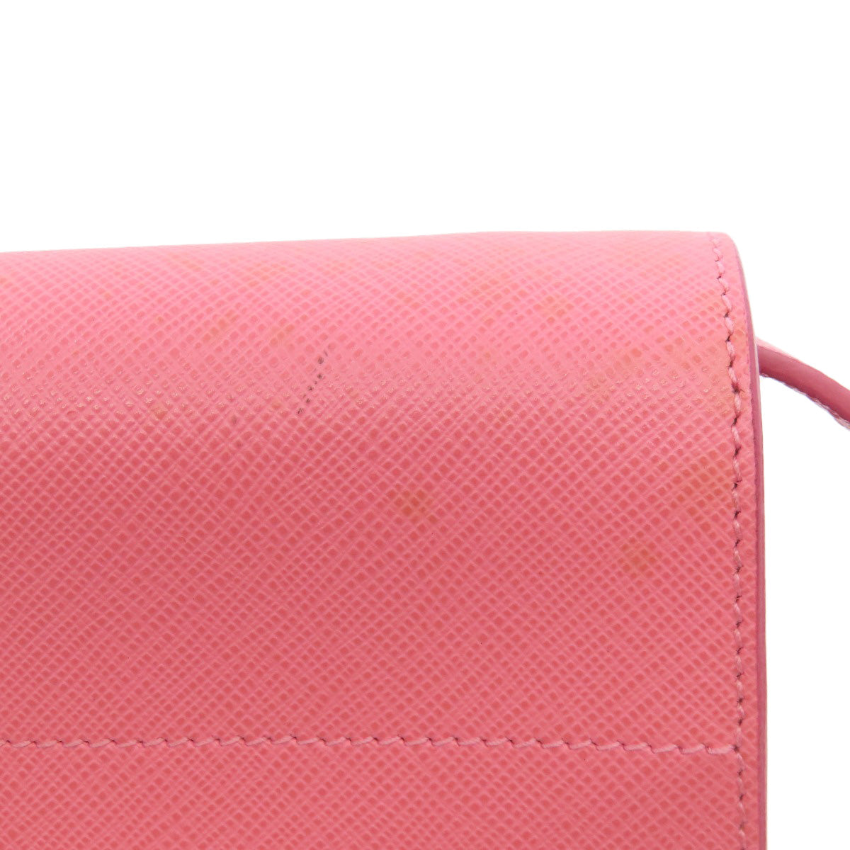 PRADA Shoulder Bag BT1020 Safiano pink logo