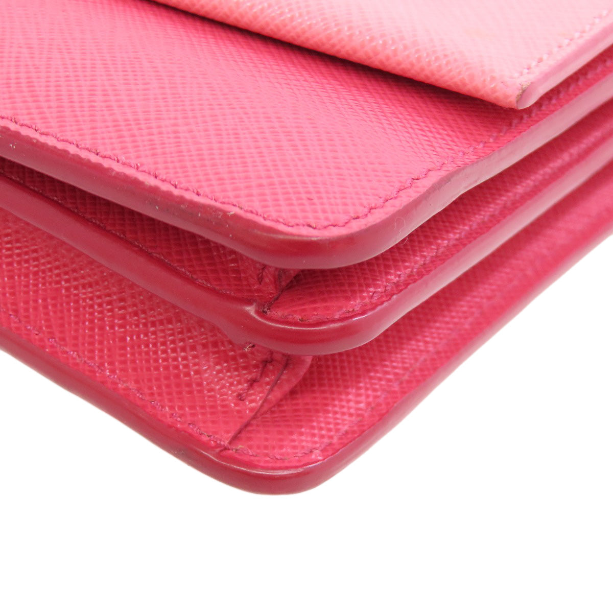 PRADA Shoulder Bag BT1020 Safiano pink logo