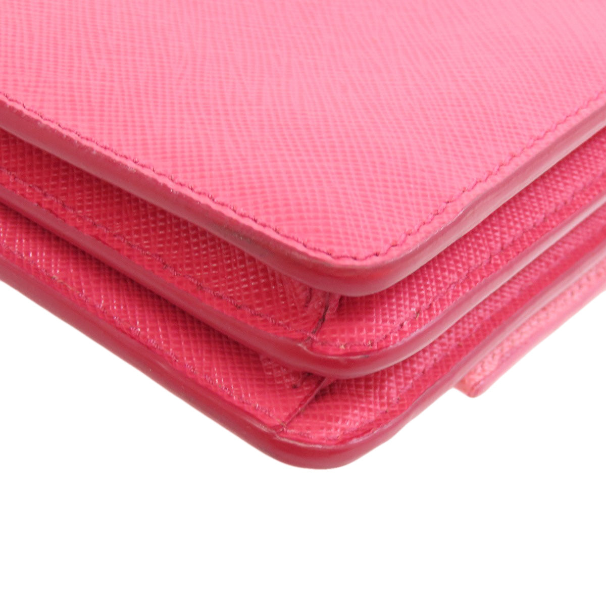 PRADA Shoulder Bag BT1020 Safiano pink logo