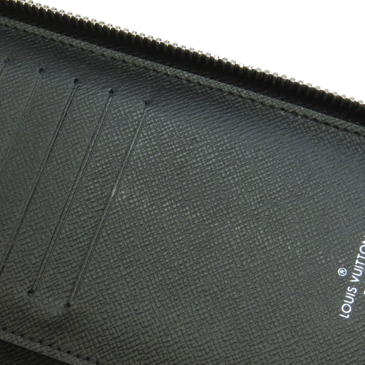 LOUIS VUITTON Long Wallet Purse M60965 Epi black Zippy wallet Vertical mens Used Authentic