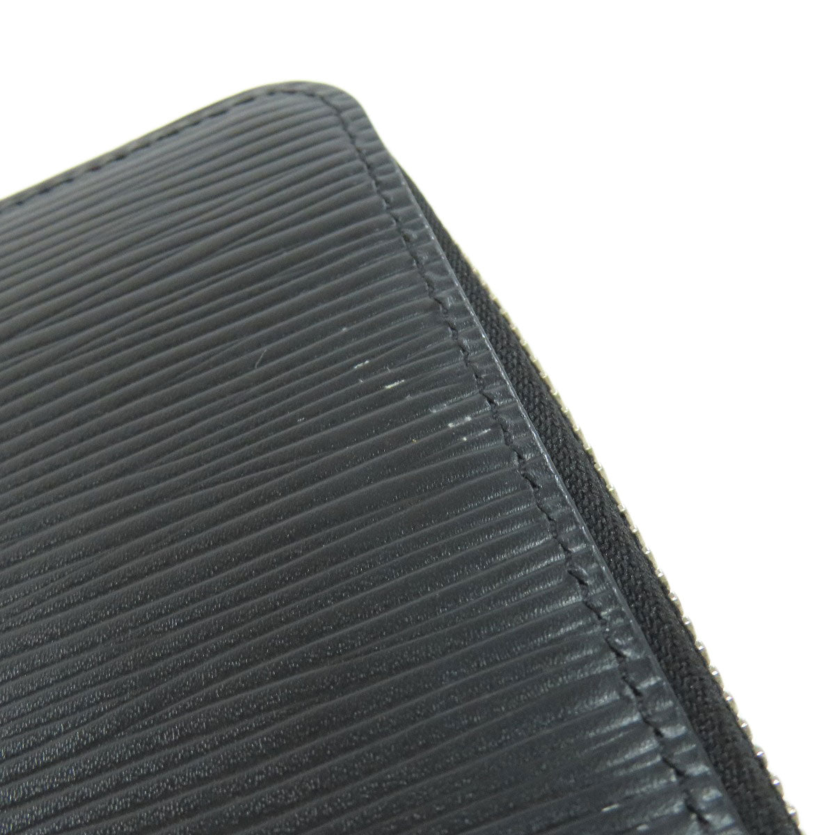 LOUIS VUITTON Long Wallet Purse M60965 Epi black Zippy wallet Vertical mens Used Authentic