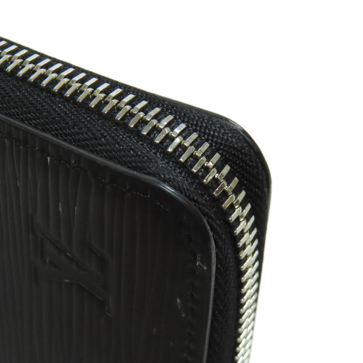 LOUIS VUITTON Long Wallet Purse M60965 Epi black Zippy wallet Vertical mens Used Authentic