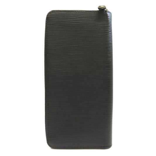 LOUIS VUITTON Long Wallet Purse M60965 Epi black Zippy wallet Vertical mens Used Authentic