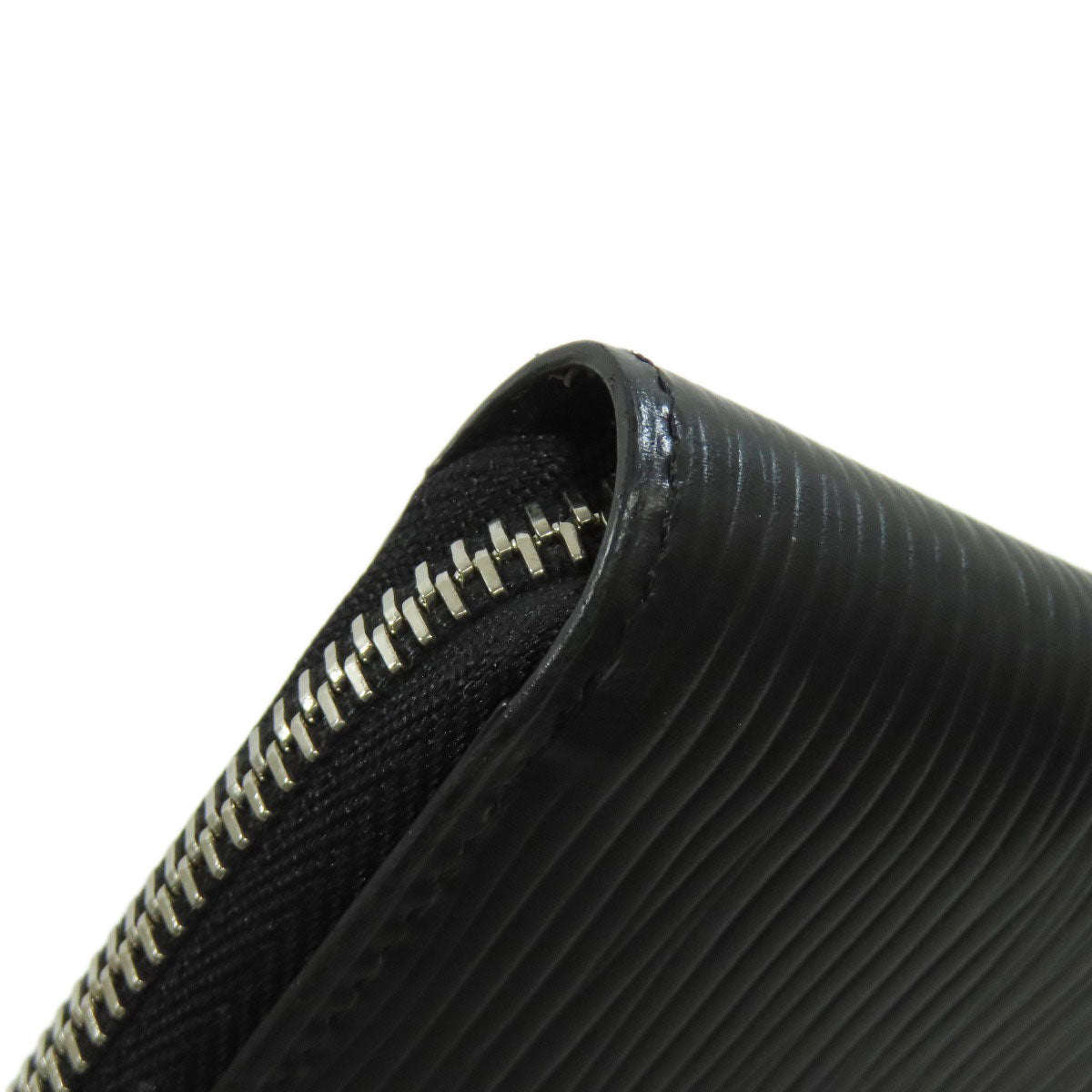 LOUIS VUITTON Long Wallet Purse M60965 Epi black Zippy wallet Vertical mens Used Authentic