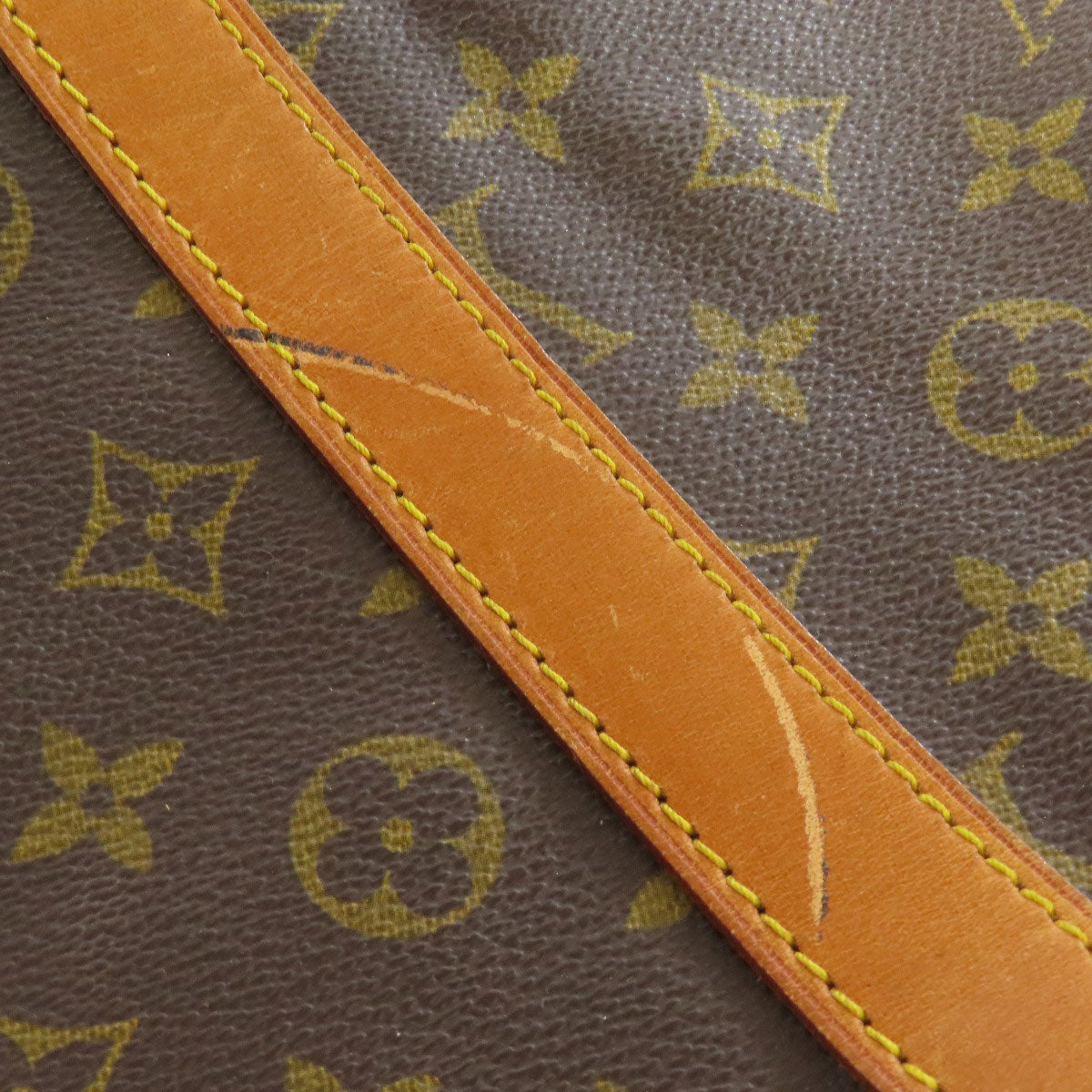 LOUIS VUITTON Boston Duffel bag M41424 Monogram canvas Brown Keepall 55 mens(Unisex) Used Authentic
