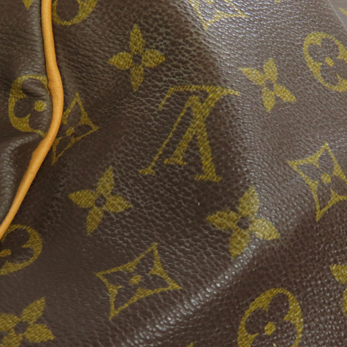 LOUIS VUITTON Boston Duffel bag M41424 Monogram canvas Brown Keepall 55 mens(Unisex) Used Authentic