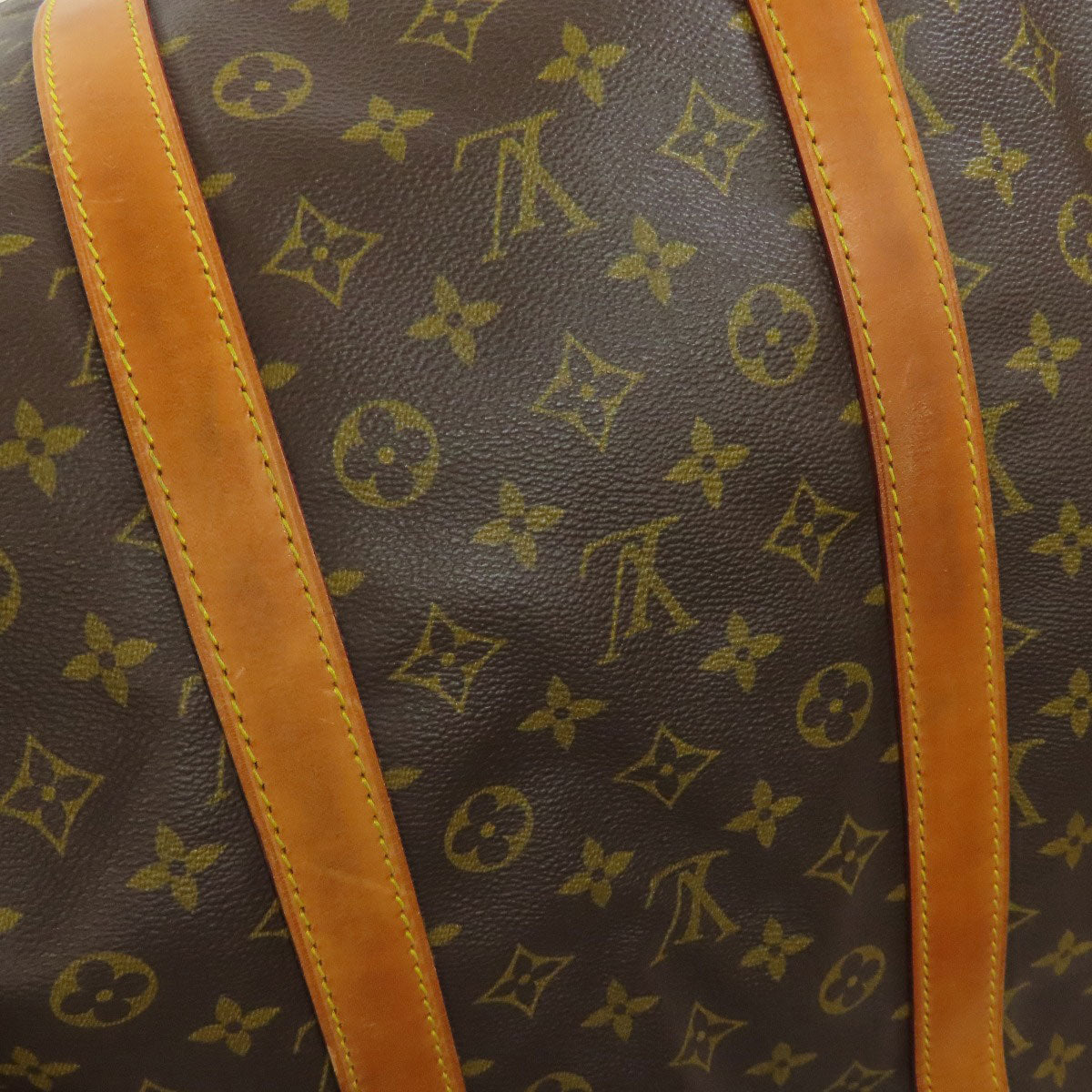 LOUIS VUITTON Boston Duffel bag M41424 Monogram canvas Brown Keepall 55 mens(Unisex) Used Authentic