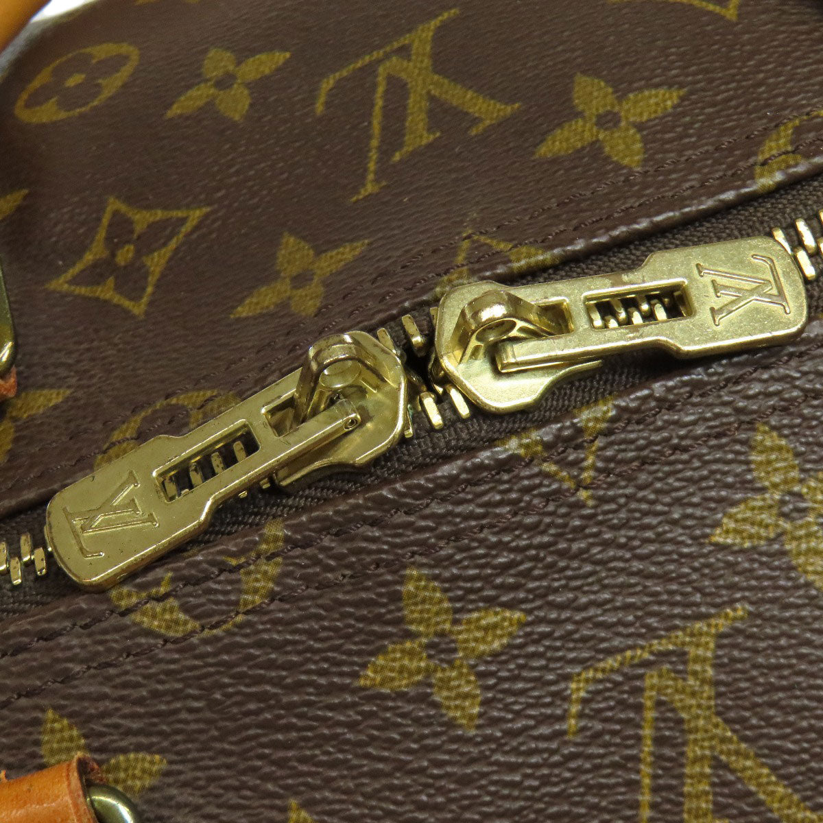 LOUIS VUITTON Boston Duffel bag M41424 Monogram canvas Brown Keepall 55 mens(Unisex) Used Authentic