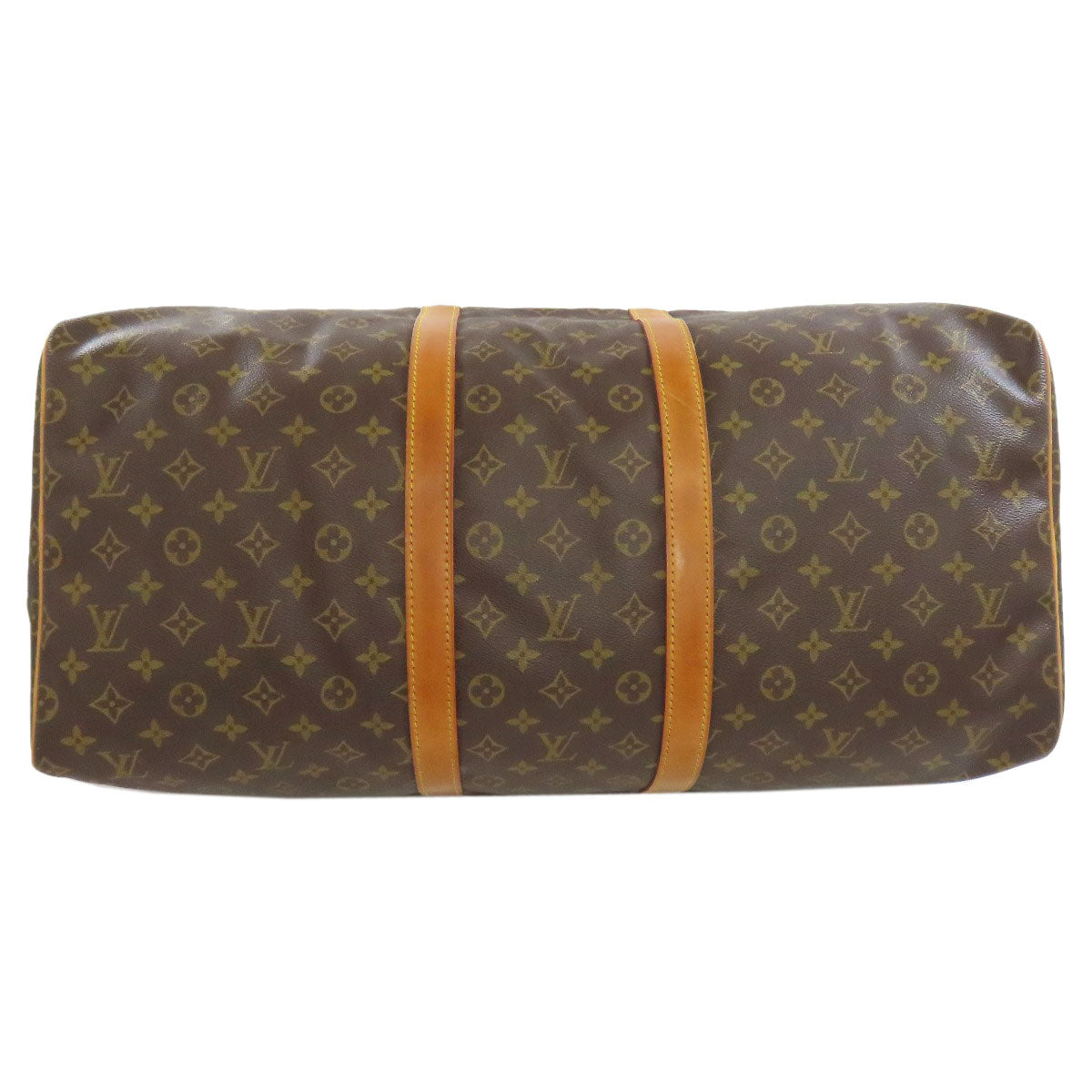 LOUIS VUITTON Boston Duffel bag M41424 Monogram canvas Brown Keepall 55 mens(Unisex) Used Authentic