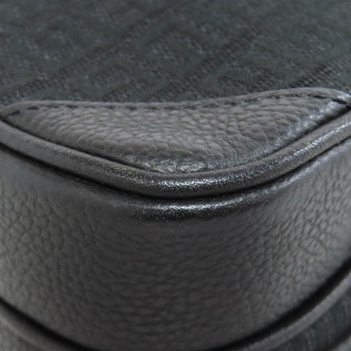 Givenchy Shoulder Bag canvas black logo Women Used Authentic